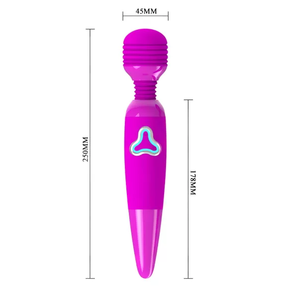 Pretty Love Wand - akumulatorowy, masujący wibrator (fioletowy)