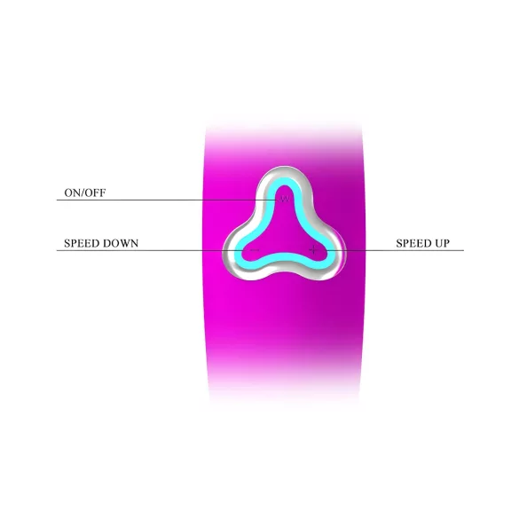 Pretty Love Wand - akumulatorowy, masujący wibrator (fioletowy)