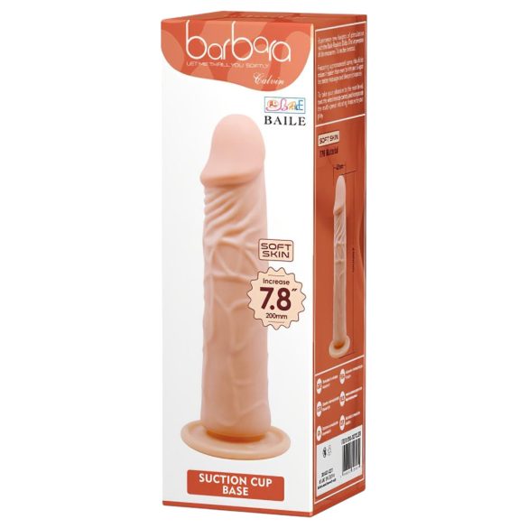 Baile Barbara Calvin - realistyczny dildo - 20 cm - beżowy