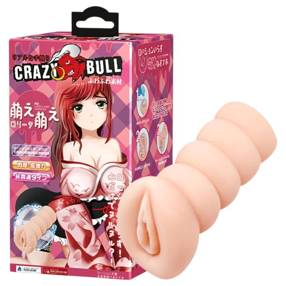 Crazy Bull - masturbator typu anime - pochwa - kolor naturalny