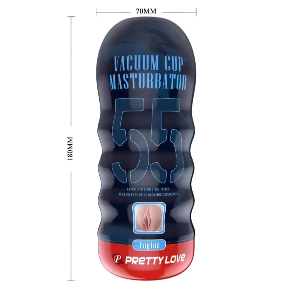 Pretty Love Vacuum Cup - realistyczna sztuczna cipka masturbator (w kolorze cielistym)