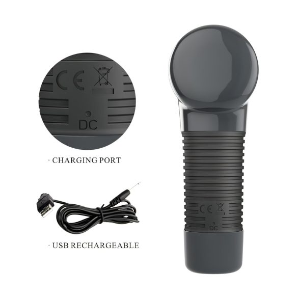 Pretty Love - masażer do ciała - pistolet wibracyjny - czarny