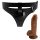 Pretty Love Szelki - uniwersalne z dildo - 17 cm (czarne)