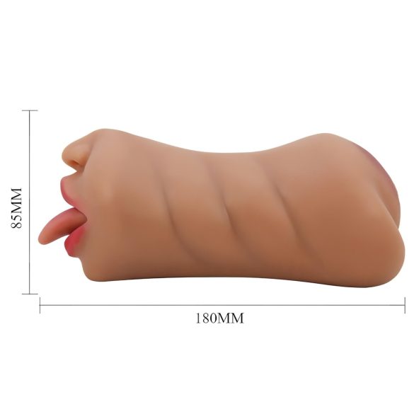 Crazy Bull - masturbator usta i wagina - realistyczny - kolor naturalny