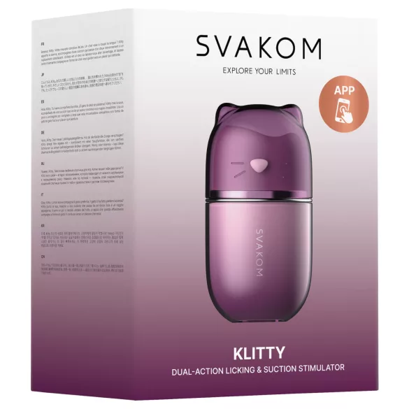Svakom Klitty - Aplikacją sterowany ssąco‑lizający stymulator łechtaczki