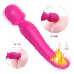   Sex HD Iris - wibrator masujący z podgrzewaniem i 2 silnikami - różowy