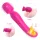 Sex HD Iris - wibrator masujący z podgrzewaniem i 2 silnikami - różowy