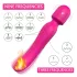 Sex HD Iris - wibrator masujący z podgrzewaniem i 2 silnikami - różowy