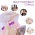 Sex HD Iris - wibrator masujący z 2 silnikami i funkcją podgrzewania - fioletowy