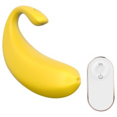   Sex HD - wibrujące jajko - sterowanie aplikacją - kształt banana - żółte
