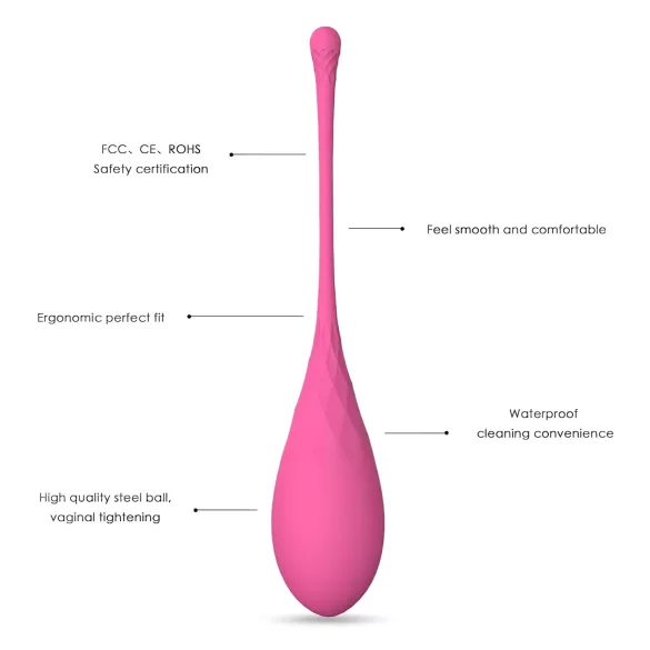 Sex HD Eggs - zestaw 6 kulek gejszy - różowe