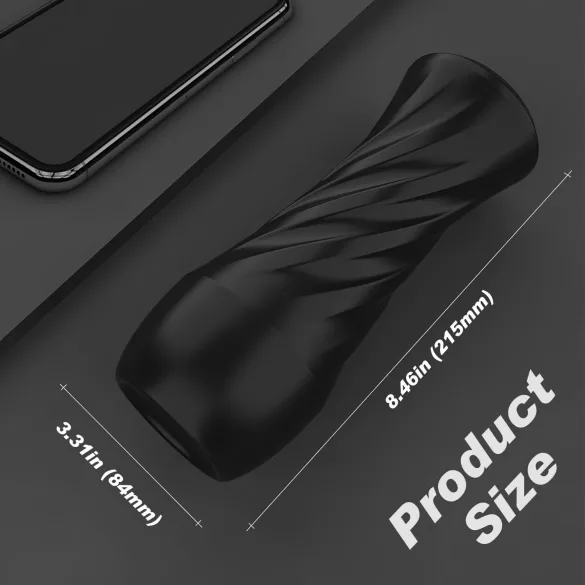 Sex HD Marcus - realistyczna sztuczna wagina w etui - czarna, cielista