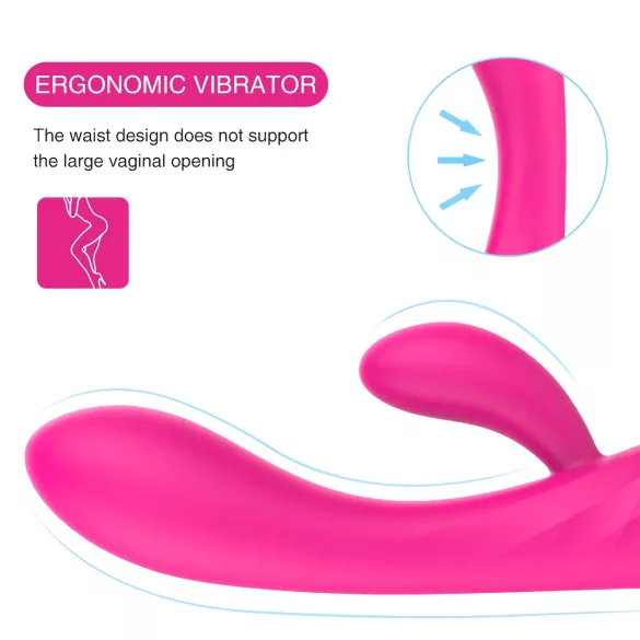 Sex HD Muses - wibrator ładowalny wodoodporny z funkcją podgrzewania różowy