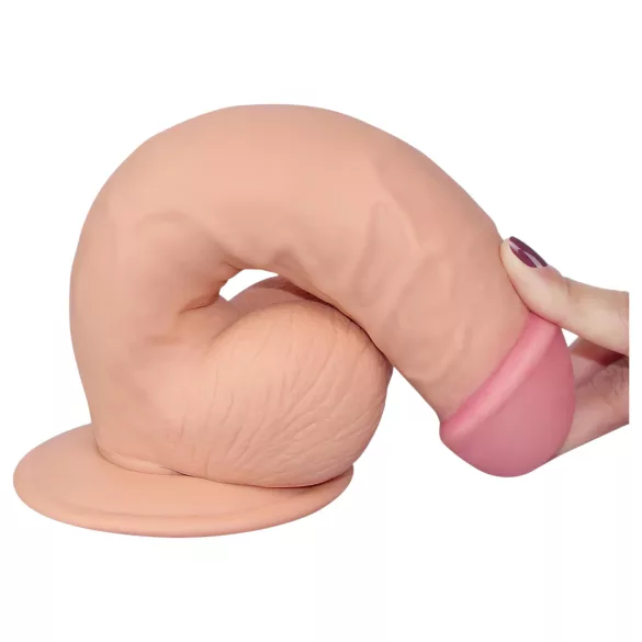 Lovetoy Ultra Soft - dildo realistyczny - elastyczny - 21,5 cm - cielisty