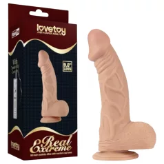   Lovetoy Real Extreme - dildo z przyssawką - 23 cm (naturalny)