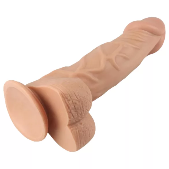 Lovetoy Real Extreme - dildo z przyssawką - 23 cm (naturalny)