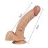 Lovetoy Real Extreme - Dildo G-punkt - 21cm (naturalny)