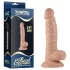 Real Extreme - dildo z przyssawką, z jądrami, do punktu G - 19 cm (naturalny)
