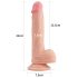 Lovetoy Nature Cock - realistyczny dildo z przyssawką - 21 cm - cielisty