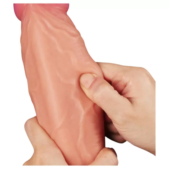 Lovetoy Nature Cock - realistyczny dildo dwuwarstwowy - 25 cm - cielisty
