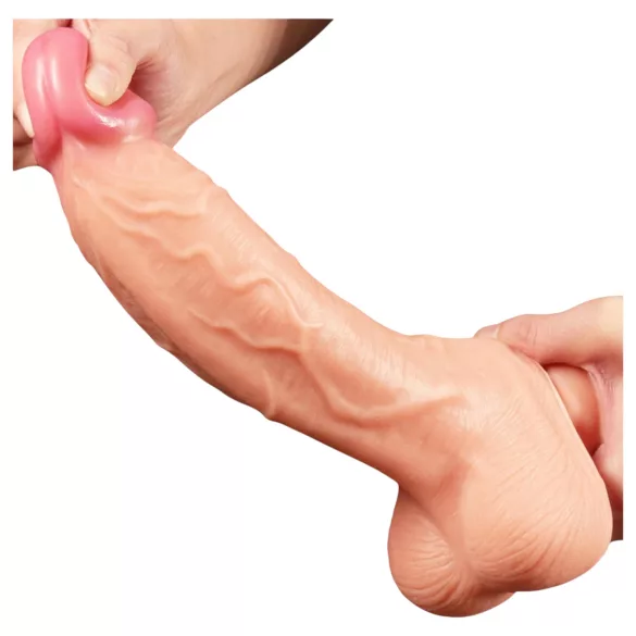 Lovetoy Nature Cock - realistyczny dildo dwuwarstwowy - 25 cm - cielisty