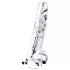 Lovetoy Flawless Clear - dildo z przyssawką - 19 cm (przezroczysty)