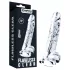 Lovetoy Flawless Clear - dildo z przyssawką - 19 cm (przezroczysty)