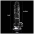 Lovetoy Flawless Clear - dildo z przyssawką - 19 cm (przezroczysty)