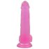 Lovetoy Jelly Studs - dildo z przyssawką 20 cm (różowe)