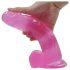 Lovetoy Jelly Studs - dildo z przyssawką 20 cm (różowe)