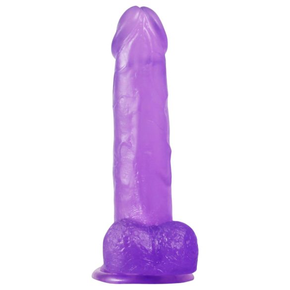 Lovetoy - dildo z przyssawką - 20 cm - fioletowy