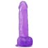 Lovetoy - dildo z przyssawką - 20 cm - fioletowy