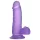 Lovetoy - dildo z przyssawką - realistyczny - żelowy - 15 cm - fioletowy