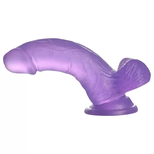 Lovetoy - dildo z przyssawką - realistyczny - żelowy - 15 cm - fioletowy