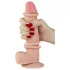 Lovetoy - realistyczny dwuwarstwowy dildo - 21 cm - cielisty