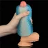 Lovetoy Training Master - dwustronny prążkowany masturbator (niebieski)
