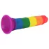 Lovetoy Prider - realistyczny dildo - 19 cm - tęczowy