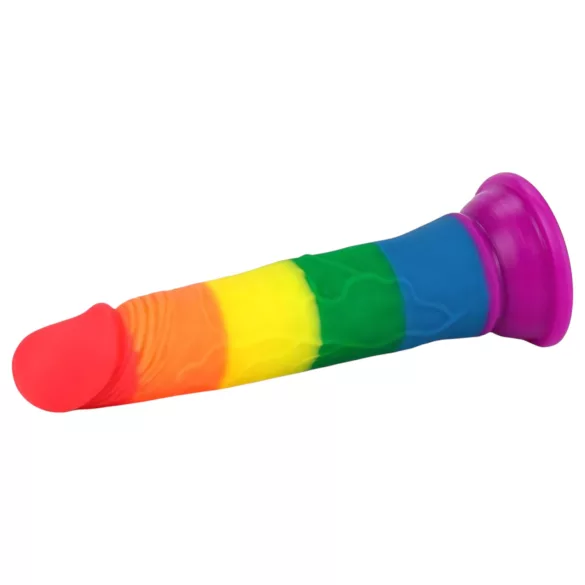 Lovetoy Prider - realistyczny dildo - 19 cm - tęczowy