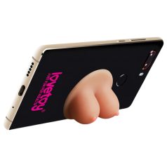 Lovetoy - uchwyt na telefon z przyssawką - piersi - beżowy