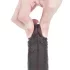 Lovetoy - realistyczny dildo - dwuwarstwowy - 18 cm - brązowy