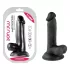 Mr. Rude - realistyczny dildo z jądrami i przyssawką - 17 cm - czarny