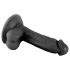Mr. Rude - realistyczny dildo z jądrami i przyssawką - 17 cm - czarny
