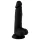 Mr. Rude - dildo realistyczne z przyssawką i jądrami - 19 cm - czarny