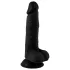 Mr. Rude - dildo realistyczne z przyssawką i jądrami - 19 cm - czarny