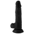 Mr. Rude - dildo realistyczne z przyssawką i jądrami - 19 cm - czarny