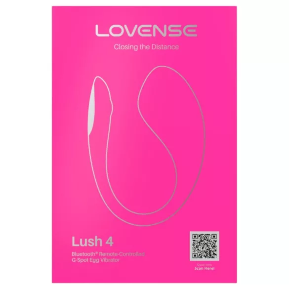 LOVENSE Lush 4 - inteligentne jajeczko wibrujące (różowe)