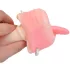 Tracy's Dog Cup - realistyczny masturbator w kształcie ust z zębami (kolor cielisty)