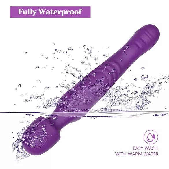 Tracy's Dog - masażer wibrator pulsujący - silikon fioletowy