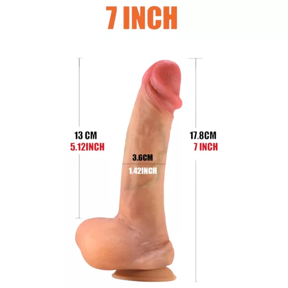 FeelSkin - dildo realistyczne - naturalny - 17,8 cm