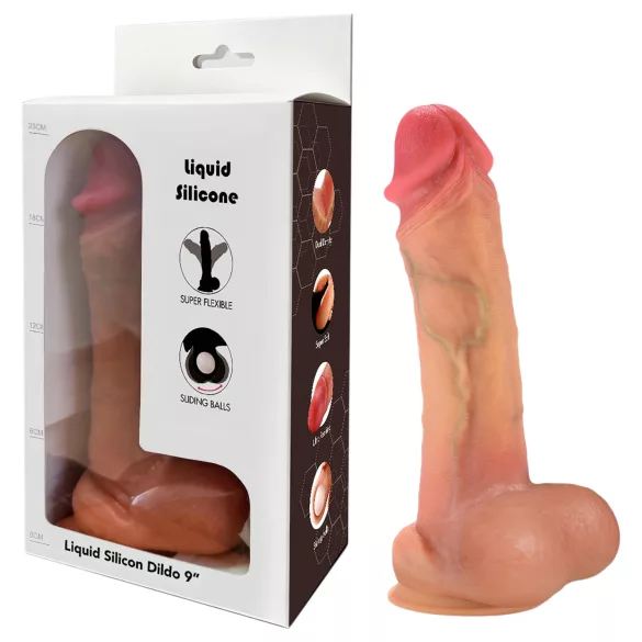 FeelSkin - ultrarealistyczny dildo (naturalny, 21 cm)